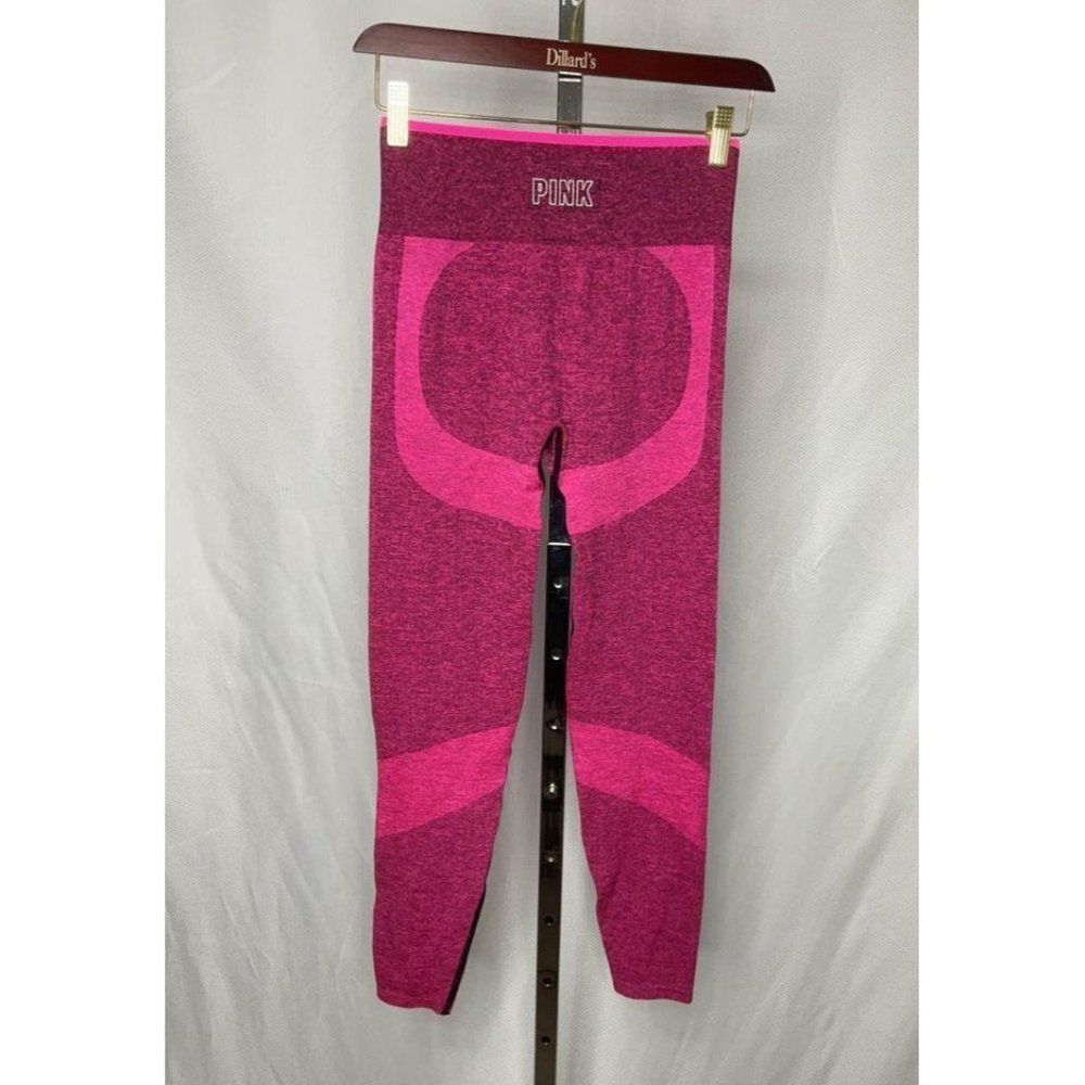 Pink Victoriaโs Secret Seamless pink gym legging tights size small - Picture 2 of 4